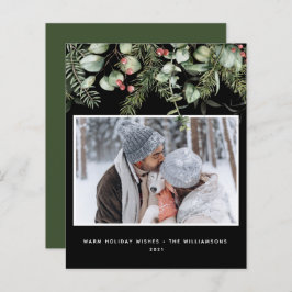 Winter Greenery | Foto Foto Budget Holiday Card