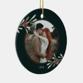 Winter Greenery Foto Urlaub Keramik Ornament (Rechts)