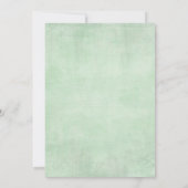 Winter Greenery Gold Drive by Baby Duschparade Einladung (Rückseite)