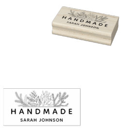 Winter Greenery Handmade Personalisiert Gummistempel