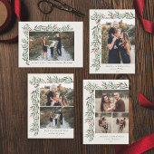 Winter Greenery Ivory Foto Weihnachten