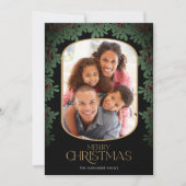 Winter Greenery Mistletoe 3 Fotos Weihnachten (Vorderseite)