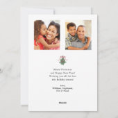 Winter Greenery Mistletoe 3 Fotos Weihnachten (Rückseite)