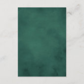 Winter Greenery Pine Cone Hochzeit Empfang Begleitkarte (Rückseite)