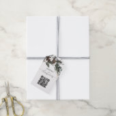 Winter Greenery QR Code Weihnachten Geschenkanhänger (Mit Garn)