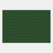 Winter Greenery Rot und Grün Muster Weihnachten Geschenkpapier Set (Vorderseite 3)