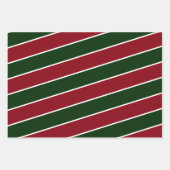 Winter Greenery Rot und Grün Muster Weihnachten Geschenkpapier Set (Vorderseite 2)