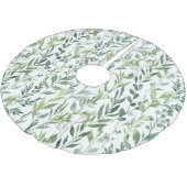 Winter Greenery | Urlaub Polyester Weihnachtsbaumdecke (Schrägansicht)