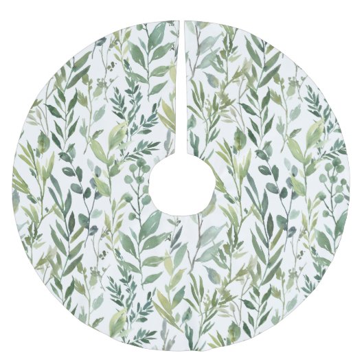 Winter Greenery | Urlaub Polyester Weihnachtsbaumdecke (Vorderseite)