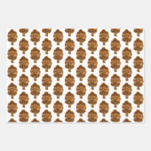 Winter Greenery Watercolor Weihnachtsbaum Wrapping Geschenkpapier Set (Vorderseite 2)