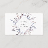 Winter Greenery Wedding Platzkarte (Rückseite)