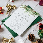 Winter Greenery Weihnachtsfeier Einladung