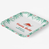 Winter Greenery Weihnachtsmannmütze Weihnachtsdusc Pappteller (Gewinkelt)