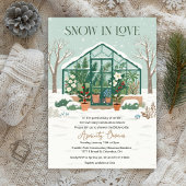 Winter Greenhouse Bridal Shower Invitation Einladung