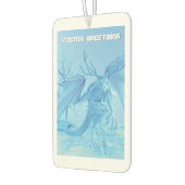 Winter Greetings. Ice dragon with antlers Autolufterfrischer (Links)