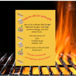 Winter-Grillfest-Einladung Einladung