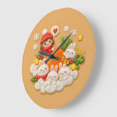 Winter Große Wanduhr (Winkel)