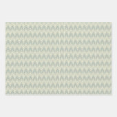 Winter Grüne Bäume Schneeflocken Pastel Modern Geschenkpapier Set (Vorderseite 3)