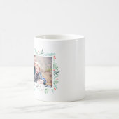 Winter-Grüntöne-Feiertags-Foto Kaffeetasse (Mittel)
