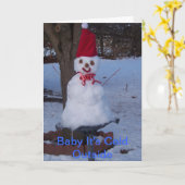 Winter-Gruß-Karte Karte (Gelbe Blume)