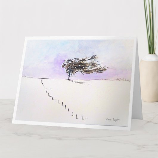 "Winter"- Grußkarte Dankeskarte (Vorderseite)