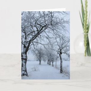 Winter - Grußkarte. Karte