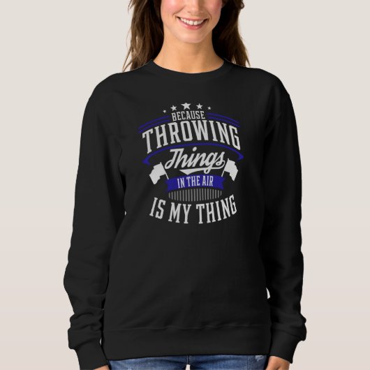 Winter Guard Farbwächter werfen Dinge Joke Pu Sweatshirt (Vorderseite)