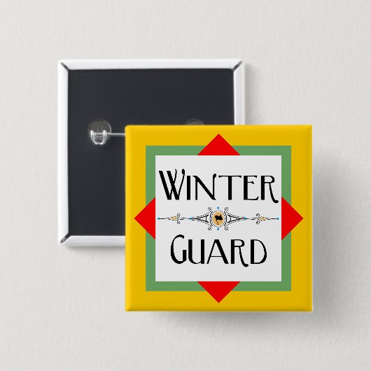 Winter Guard Gold Block Button (Vorne & Hinten)