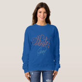 Winter Guard Script Word Art Sweatshirt (Vorne ganz)