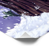 Winter Guardian : Fantasievoller Polarfuchs-Wildli Poster (Ecke)