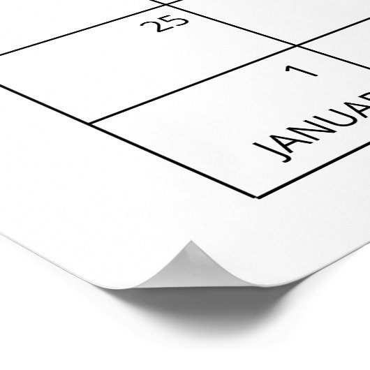 Winter Guthaben den Fälligkeitsterminkalender Poster (Ecke)