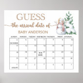 Winter Guthaben den Fälligkeitsterminkalender Poster (Vorne)