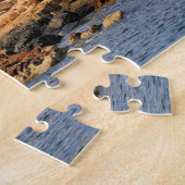 Winter-Hafen-Leuchtturm, Maine Puzzle (Seite)