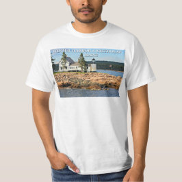 Winter-Hafen-Leuchtturm, Maine T-Shirt