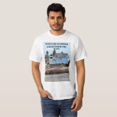 Winter-Hafen-Leuchtturm, Maine-T - Shirt (Vorne ganz)