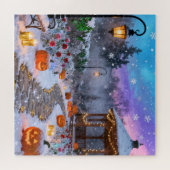 Winter-Halloween-Garten-Puzzle Puzzle (Horizontal)