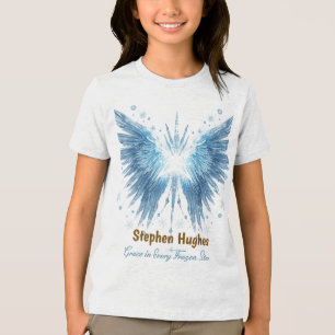 Winter Halo Guardian – Personalisiert Tri-Blend Shirt