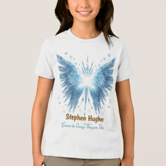 Winter Halo Guardian – Personalisiert Tri-Blend Shirt