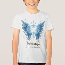 Winter Halo Guardian – Personalized Tri-Blend Shirt