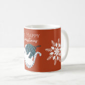 Winter Happy Christmas Toy Cat Gift Kaffeetasse (VorderseiteRechts)