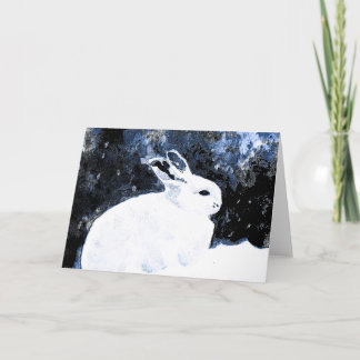 Winter Hare Greeting Card Feiertagskarte