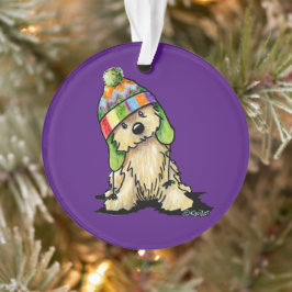 Winter Hat Terrier Dog Ornament