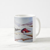 Winter-Haus in der Hügel-Tasse Kaffeetasse (VorderseiteRechts)