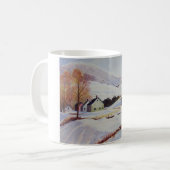 Winter-Haus in der Hügel-Tasse Kaffeetasse (Vorderseite Links)