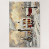 Winter-Haus-Puzzle Puzzle (Vertikal)