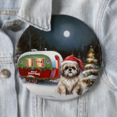 Winter Havanese Caravan Weihnachtsabenteuer Button (Beispiel)