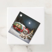 Winter Havanese Caravan Weihnachtsabenteuer Geschenkanhänger (Beispiel)