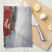 Winter Havanese Caravan Weihnachtsabenteuer Geschirrtuch (Viertel Falte)