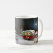 Winter Havanese Caravan Weihnachtsabenteuer Kaffeetasse (VorderseiteRechts)
