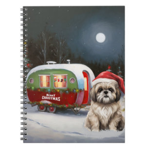 Winter Havanese Caravan Weihnachtsabenteuer Notizblock